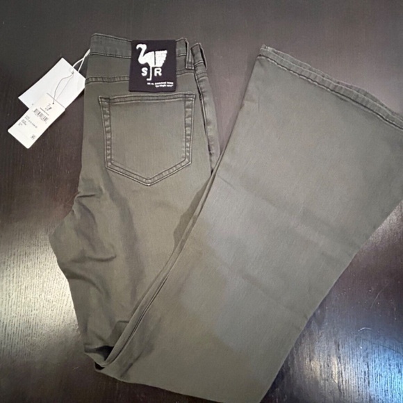 Sandrine Rose x Free People Super Flare Denim Jeans Charbon Size 29 - Picture 9 of 15